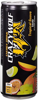 CRAZY WOLF - Tropical Guave Energy Drink 330ml